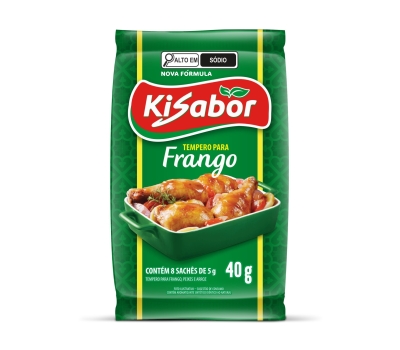 TEMPERO PARA FRANGO 8X5 GR KISABOR