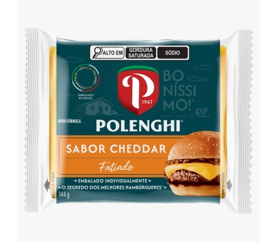 Q PROCESSADO FAT CHEDDAR 144 GR POLENGHI